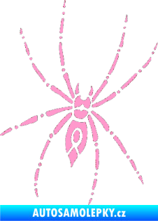 Samolepka Pavouk 011 - pravá světle růžová