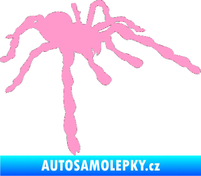 Samolepka Pavouk 013 - pravá světle růžová