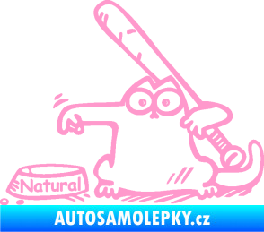 Samolepka Dolej natural levá světle růžová