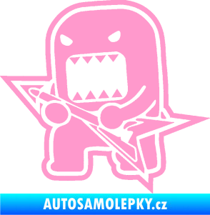 Samolepka Domo 004 levá rocker světle růžová