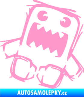 Samolepka Domo 009 pravá crazy světle růžová
