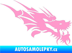 Samolepka Dragon 001 pravá světle růžová