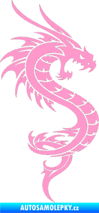 Samolepka Dragon 014 pravá světle růžová