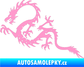 Samolepka Dragon 037 levá světle růžová