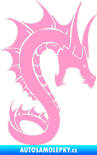 Samolepka Dragon 041 pravá světle růžová