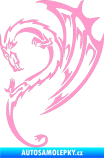 Samolepka Dragon 043 levá světle růžová