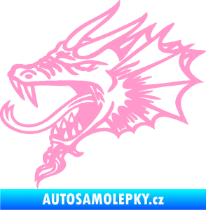 Samolepka Dragon 046 levá světle růžová