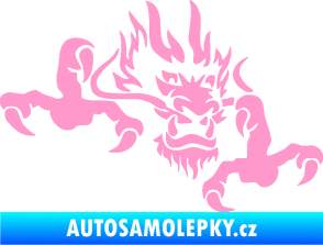 Samolepka Dragon 049 pravá světle růžová
