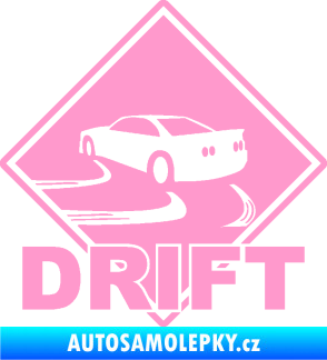 Samolepka Drift 001 světle růžová