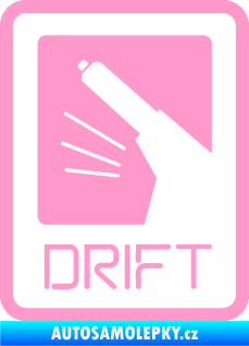 Samolepka Drift 004 světle růžová