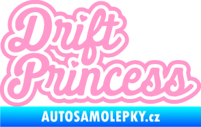 Samolepka Drift princess nápis světle růžová