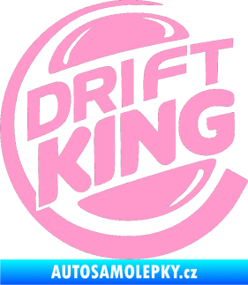 Samolepka Drift king světle růžová
