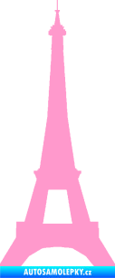 Samolepka Eifelova věž 001 světle růžová