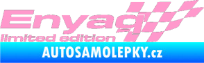 Samolepka Enyaq limited edition pravá světle růžová