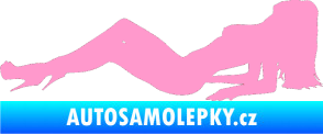 Samolepka Erotická žena 046 levá světle růžová