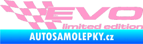 Samolepka Evo limited edition levá světle růžová