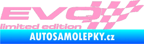 Samolepka Evo limited edition pravá světle růžová