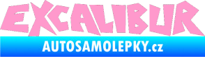 Samolepka Excalibur světle růžová