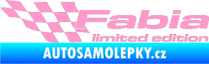 Samolepka Fabia limited edition levá světle růžová