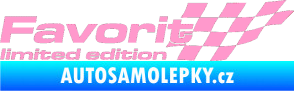 Samolepka Favorit limited edition pravá světle růžová