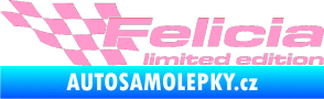 Samolepka Felicia limited edition levá světle růžová