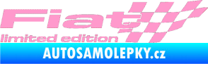 Samolepka Fiat limited edition pravá světle růžová