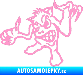 Samolepka Formelák levá světle růžová