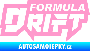 Samolepka Formula drift nápis světle růžová