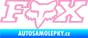 Samolepka Fox 001 světle růžová