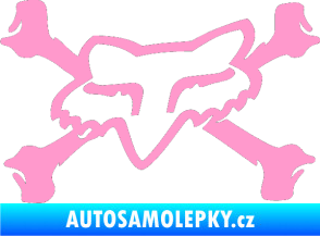 Samolepka Fox 004 světle růžová
