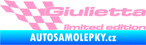 Samolepka Giulietta limited edition levá světle růžová