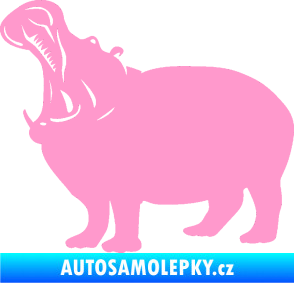 Samolepka Hroch 002 levá světle růžová