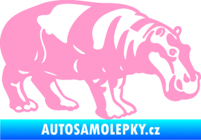 Samolepka Hroch 003 pravá světle růžová