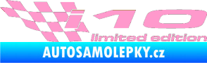 Samolepka i10 limited edition levá světle růžová