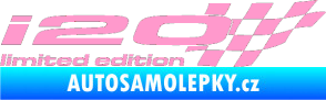 Samolepka i20 limited edition pravá světle růžová