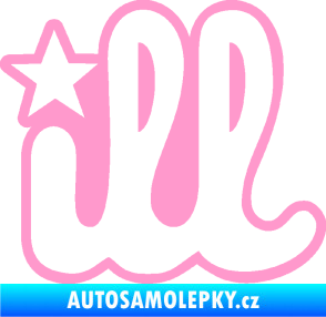 Samolepka ILL 002 světle růžová