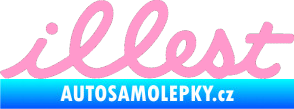 Samolepka Illest 001 světle růžová