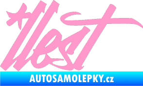 Samolepka Illest 002 světle růžová