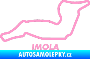 Samolepka Okruh Imola světle růžová