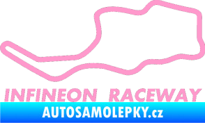 Samolepka Okruh Infineon Raceway světle růžová