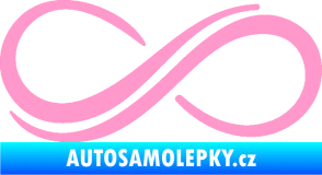 Samolepka Inifinity 001 levá světle růžová