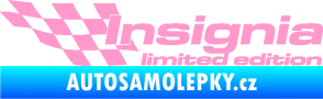 Samolepka Insignia limited edition levá světle růžová