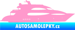 Samolepka Jachta 002 pravá světle růžová