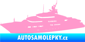 Samolepka Jachta 003 levá světle růžová