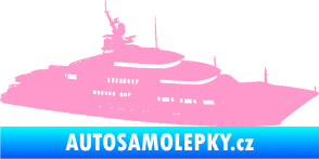 Samolepka Jachta 003 pravá světle růžová