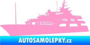 Samolepka Jachta 004 levá světle růžová