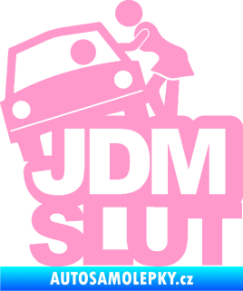 Samolepka JDM Slut 001 světle růžová