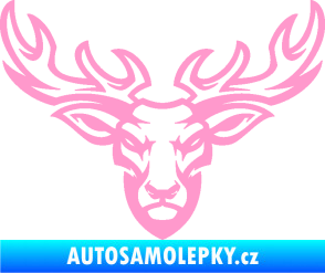 Samolepka Jelen 006 světle růžová