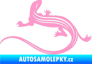 Samolepka Ještěrka 011 levá světle růžová