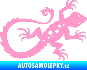 Samolepka Ještěrka 012 pravá světle růžová